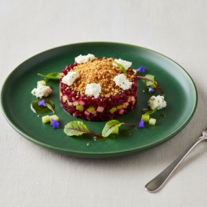 tartare de betteraves et pommes granny