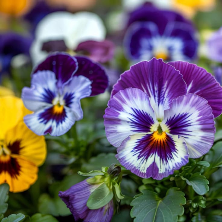 200 graines de mélange de pensées heirloom garden viola garden pollinators couvre sol comestible sans ogm